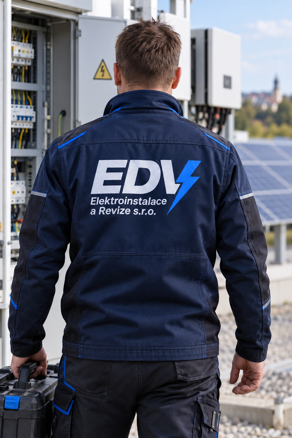 Technik při servisu fotovoltaického střídače